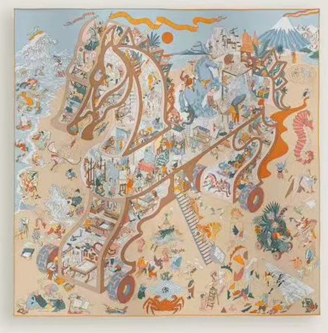 Academia Hippica scarf 140 — view 3