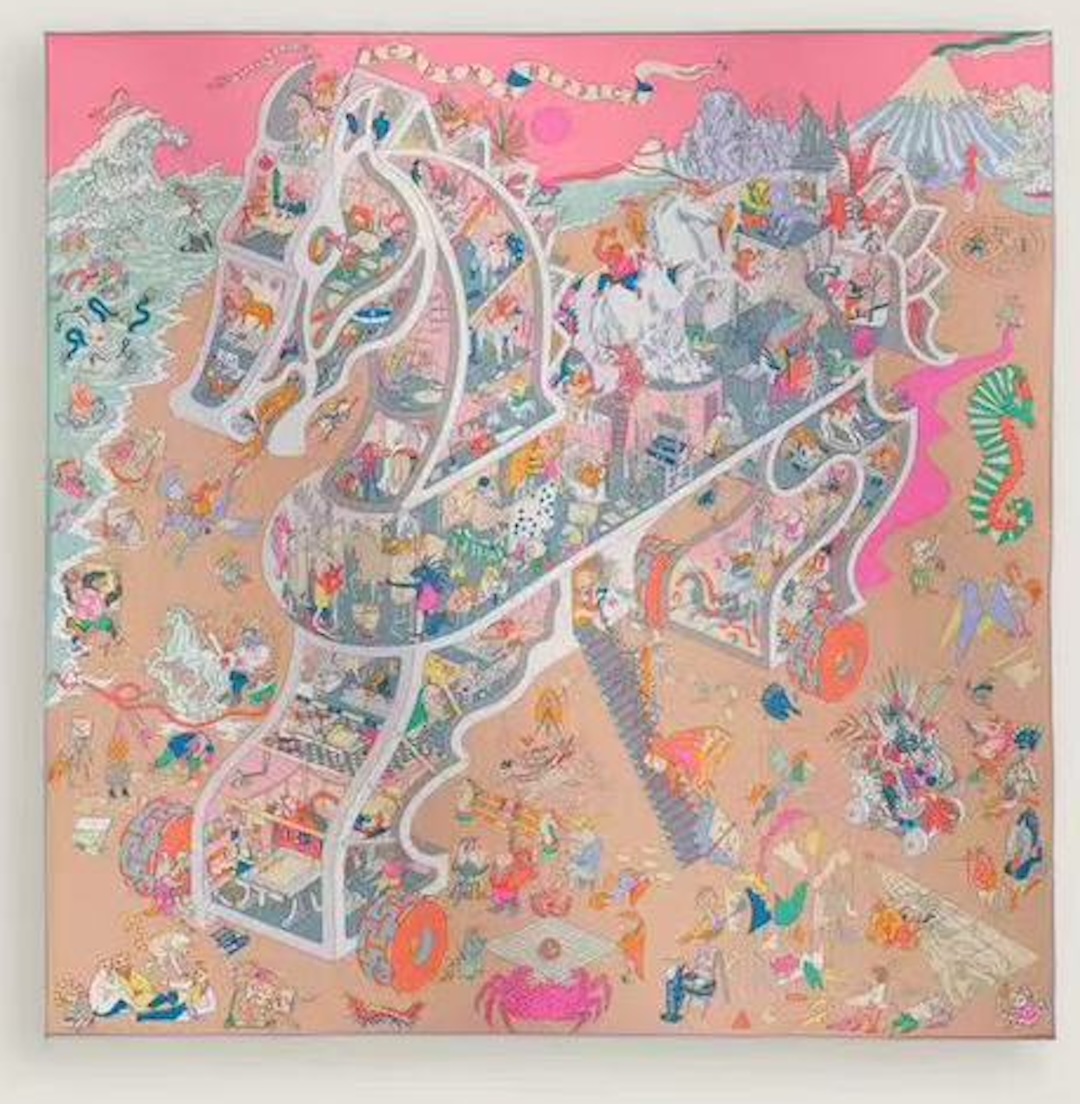 Academia Hippica scarf 140 — view 4