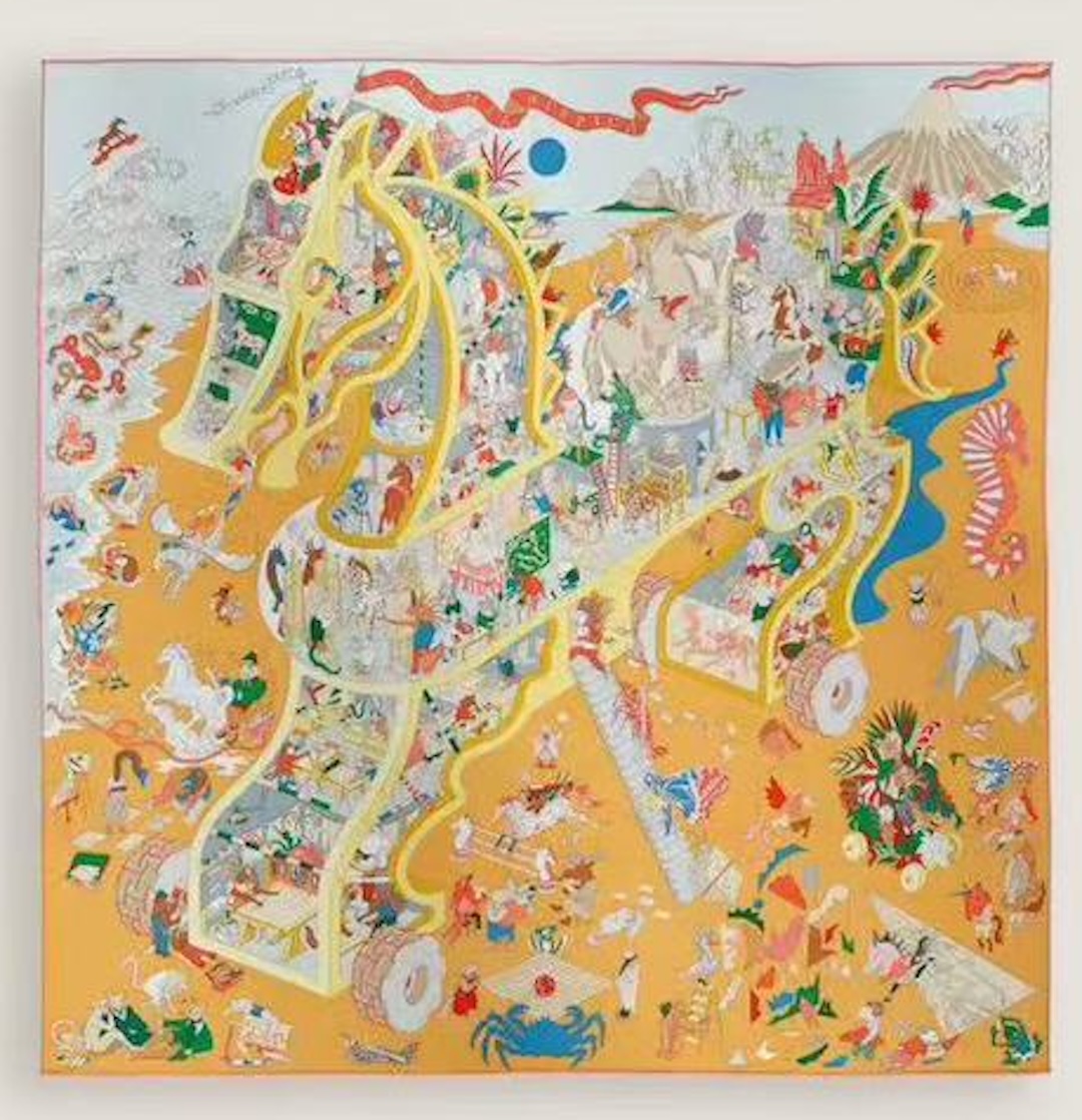 Academia Hippica scarf 140 — view 5