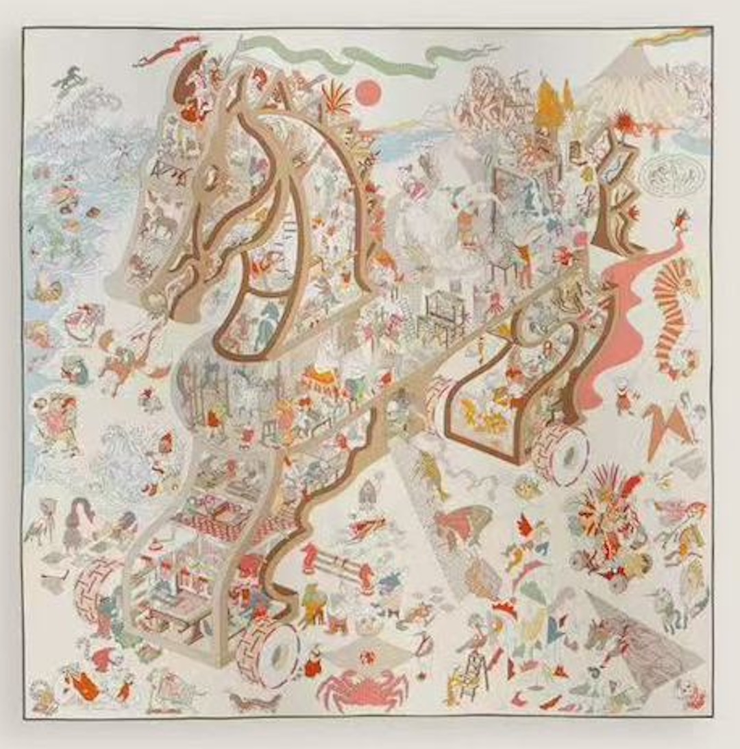 Academia Hippica scarf 140 — view 6