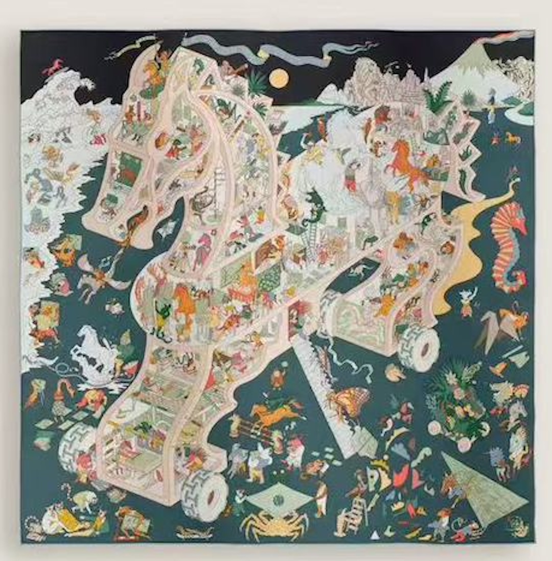 Academia Hippica scarf 140