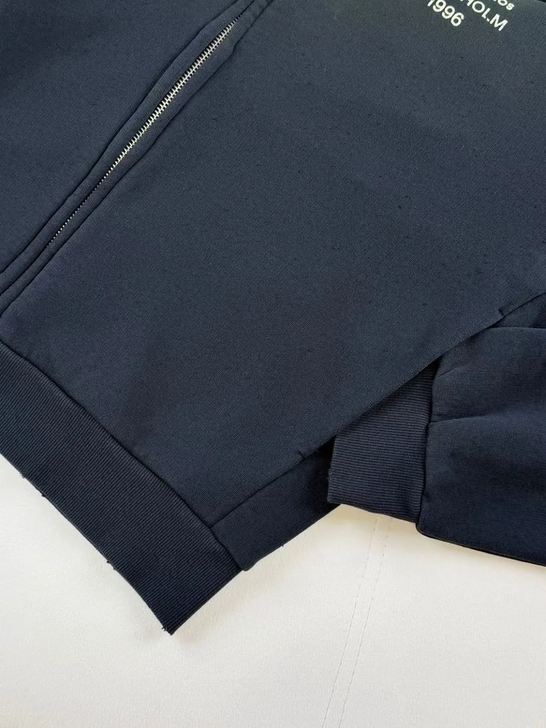 Acne Studios Fokot U Zip 1996 Jacket (Faded Black) — ビュー 4