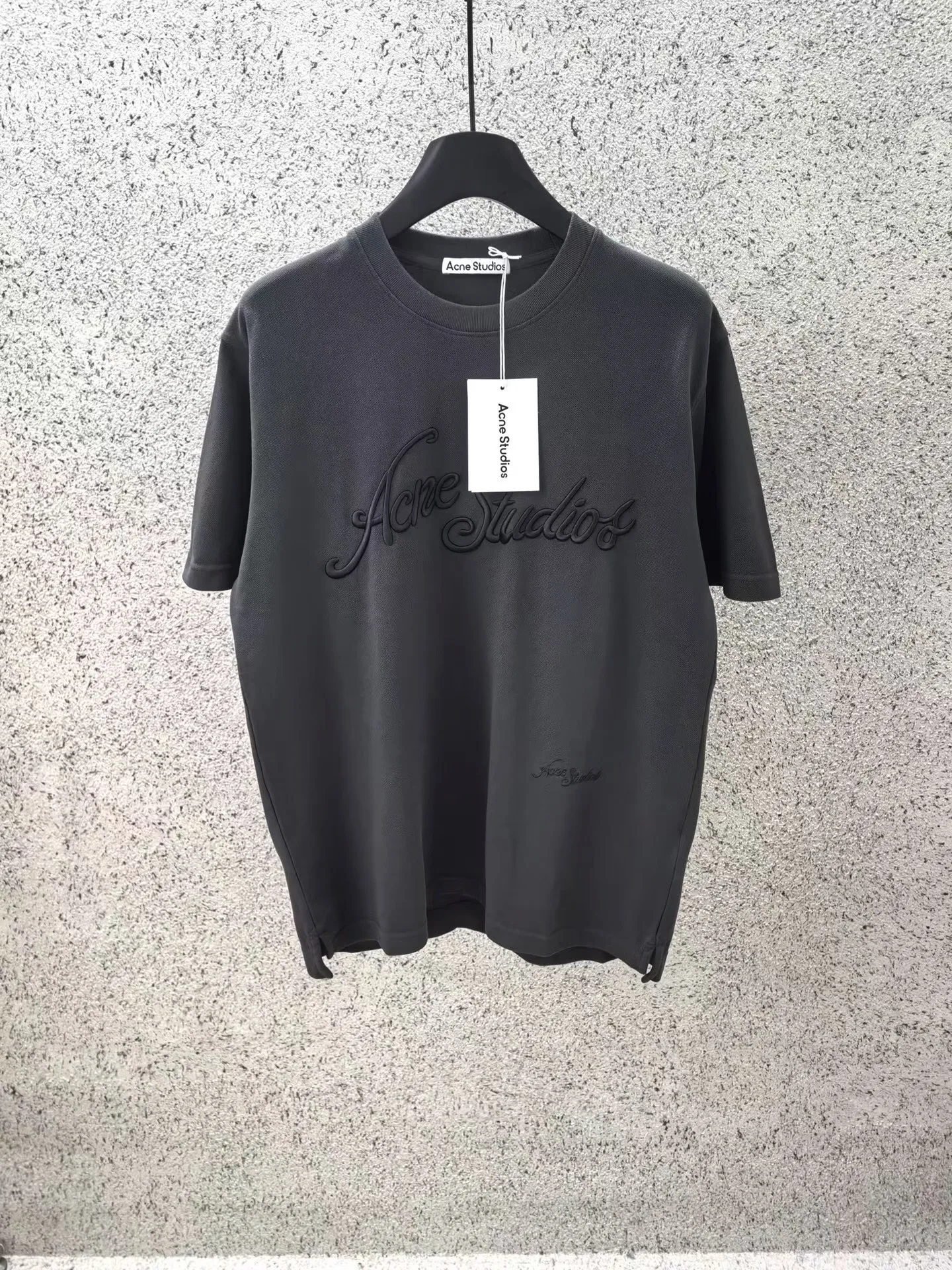Acne Studios Embroidered Logo T-Shirt (Black)