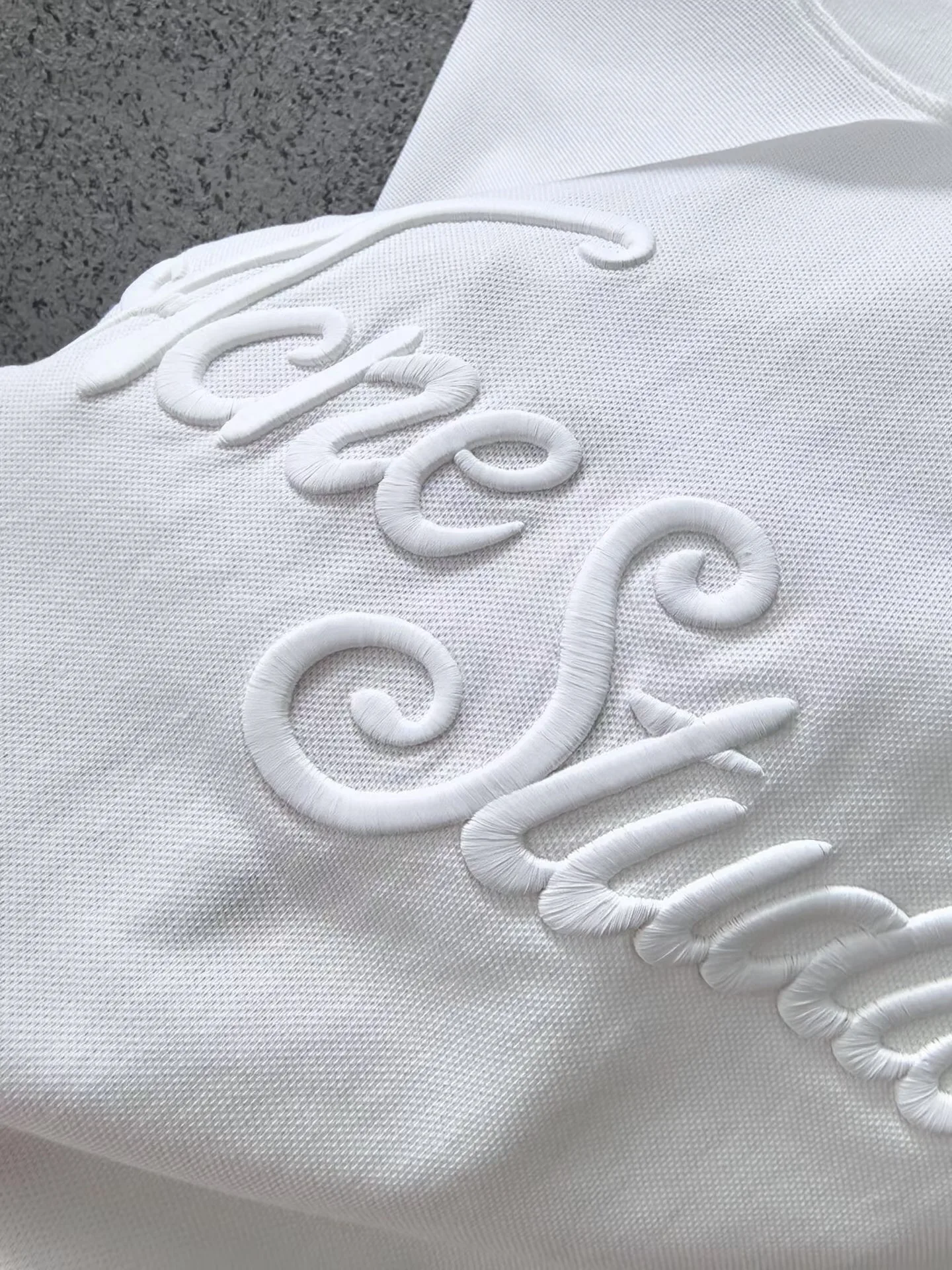 Acne Studios Embroidered Logo T-Shirt (White) — 보기 5