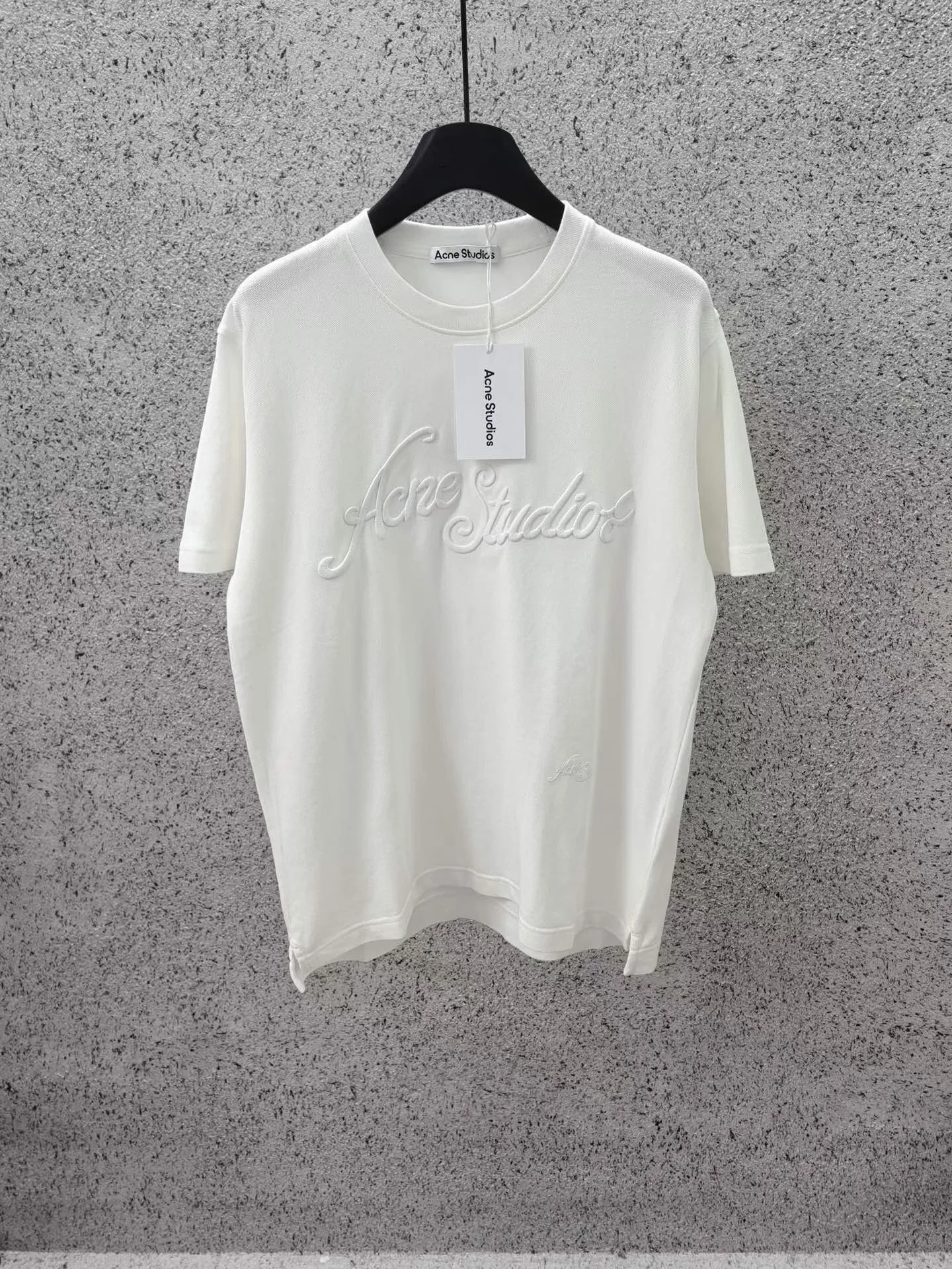 Acne Studios Embroidered Logo T-Shirt (White)