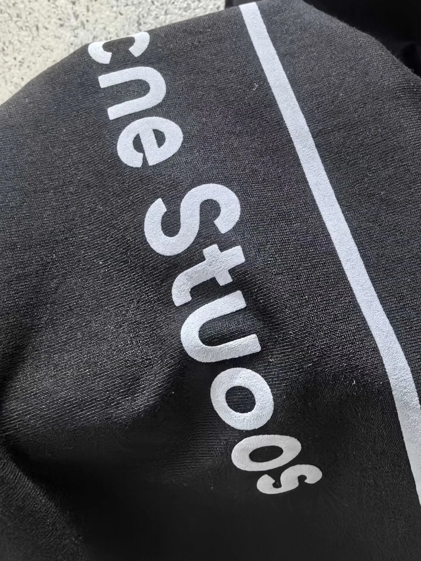 Acne Studios Face Logo T Shirt (Black) — 보기 2