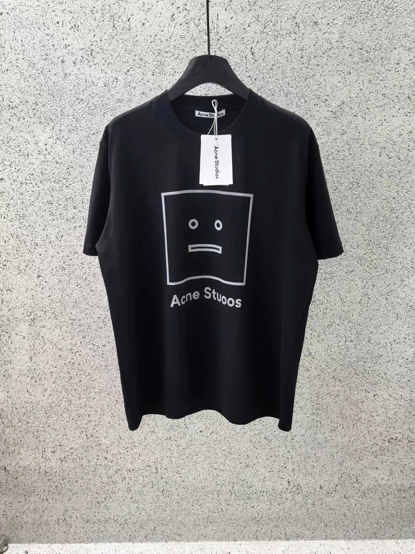 Acne Studios Face Logo T Shirt (Black)