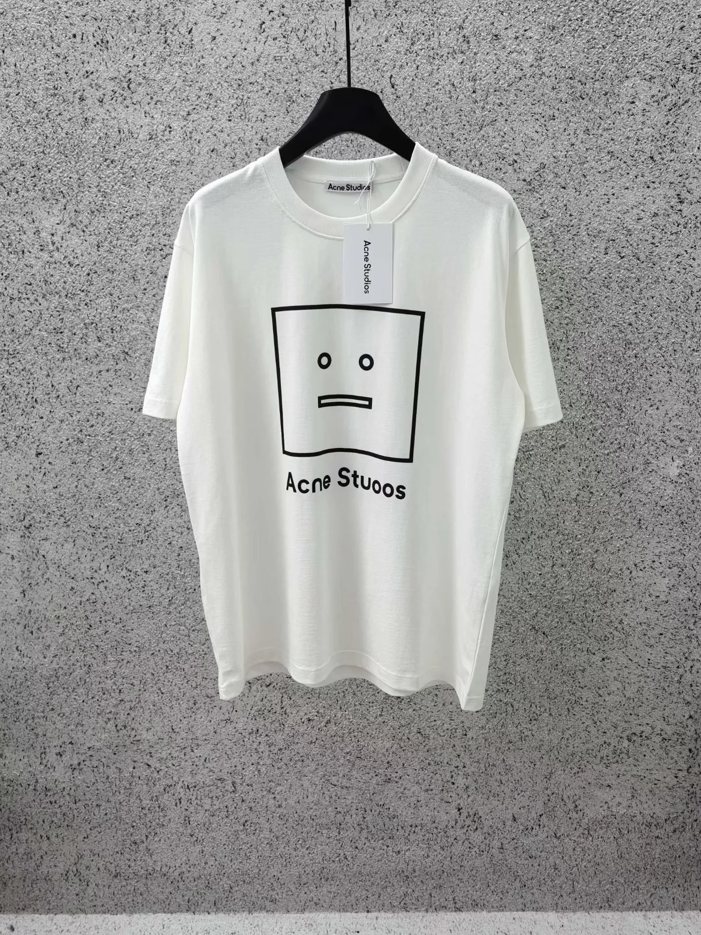 Acne Studios Face Logo T Shirt (White)