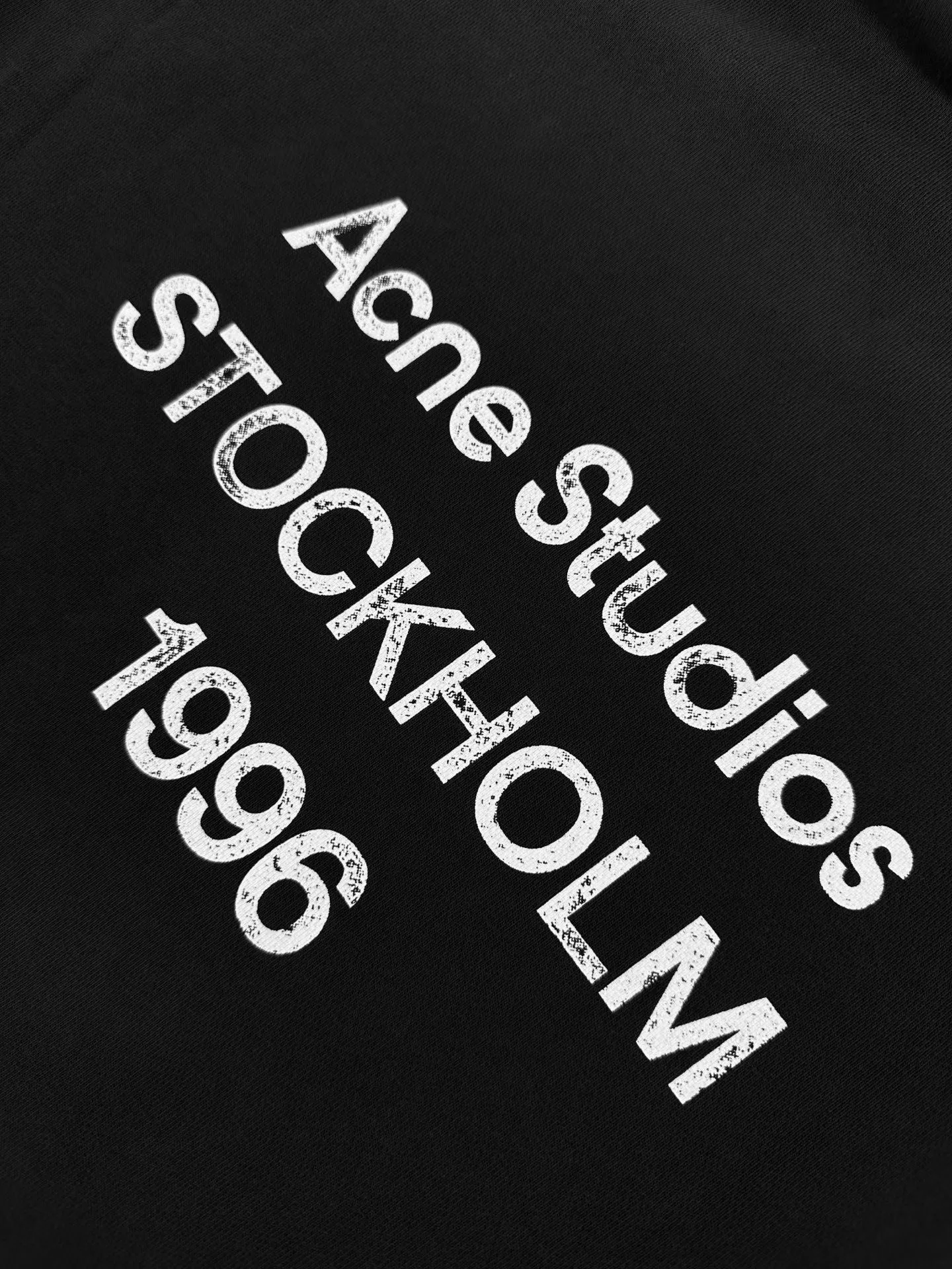 Acne Studios  Fleece logo hoodie (Black) — 图 2