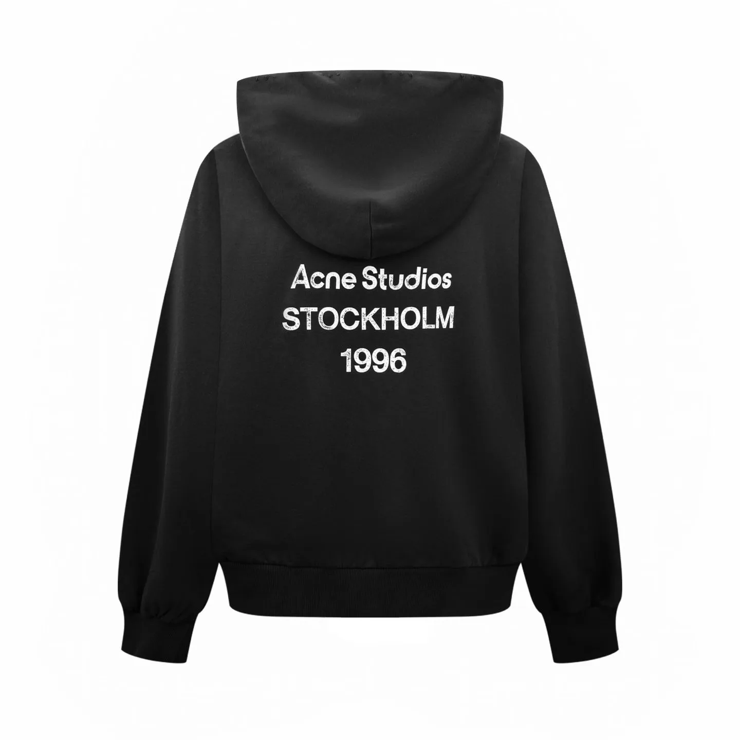 Acne Studios  Fleece logo hoodie (Black) — 图 3