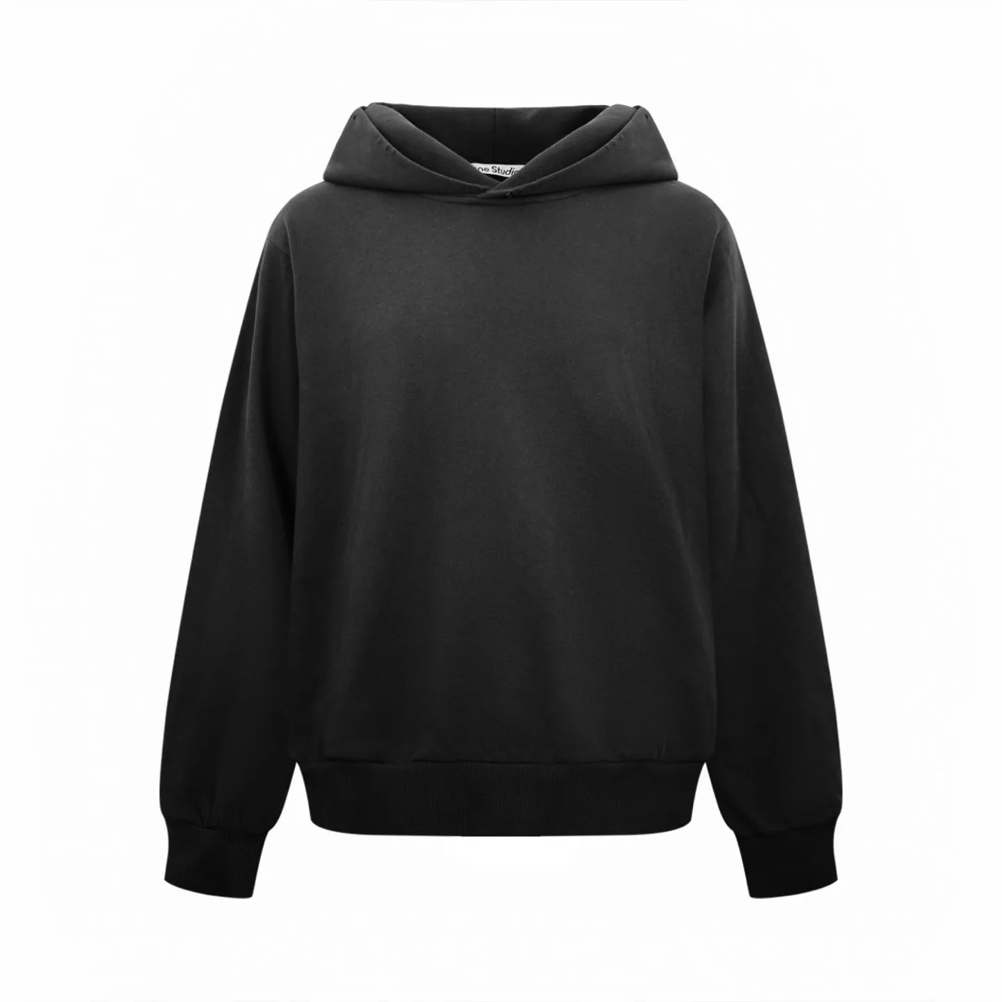 Acne Studios Fleece logo hoodie (Black)