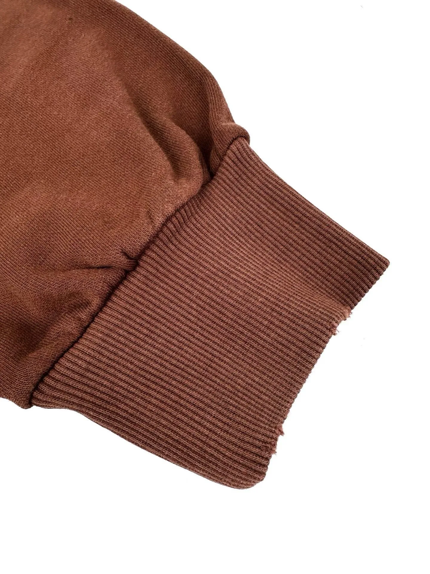 Acne Studios  Fleece logo hoodie (Chocolate Brown) — 보기 2
