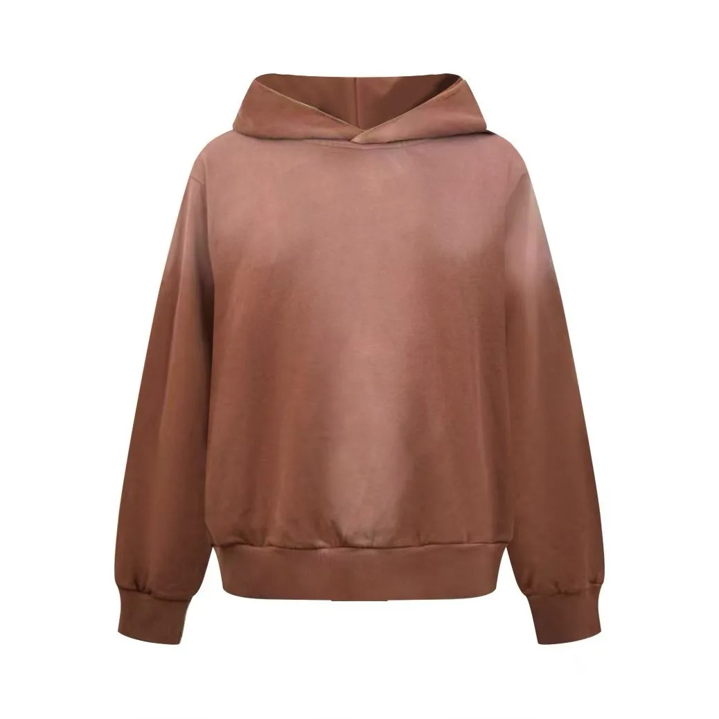 Acne Studios Fleece logo hoodie (Chocolate Brown)