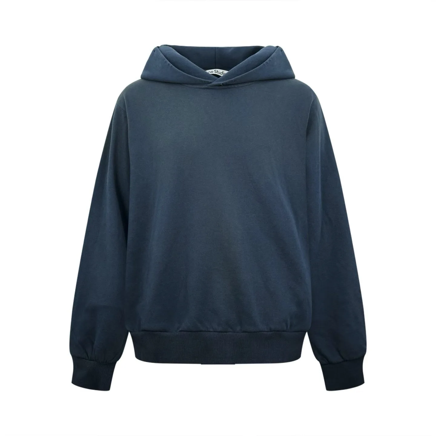 Acne Studios Fleece logo hoodie (Deep Blue)