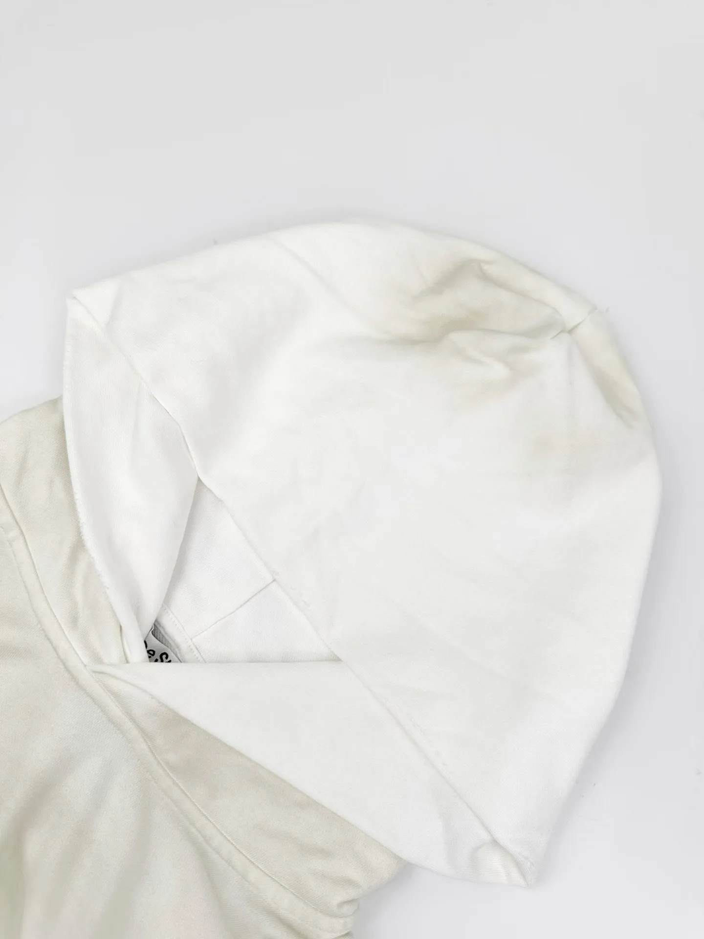 Acne Studios  Fleece logo hoodie (Dusty White) — 보기 2