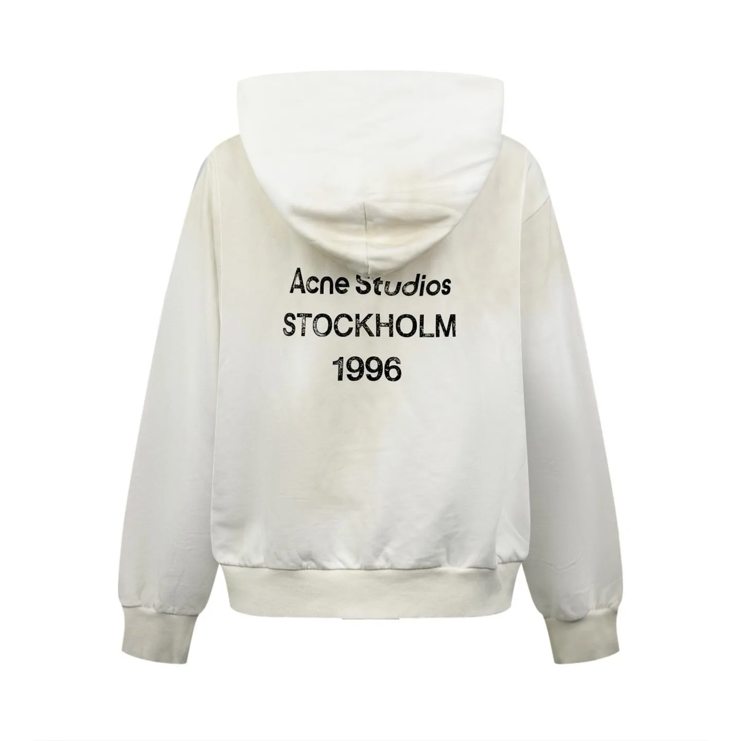 Acne Studios  Fleece logo hoodie (Dusty White) — 보기 6