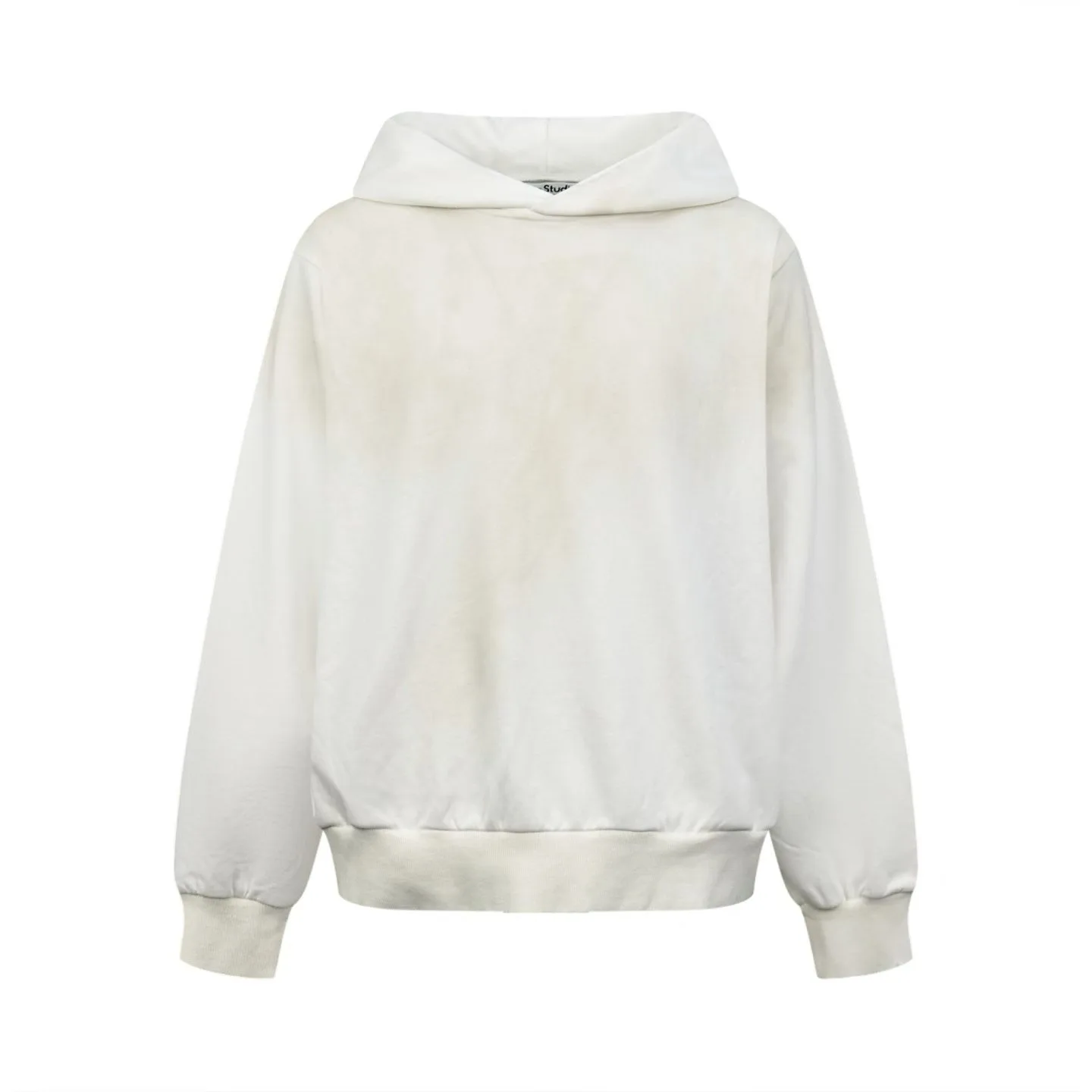 Acne Studios Fleece logo hoodie (Dusty White)