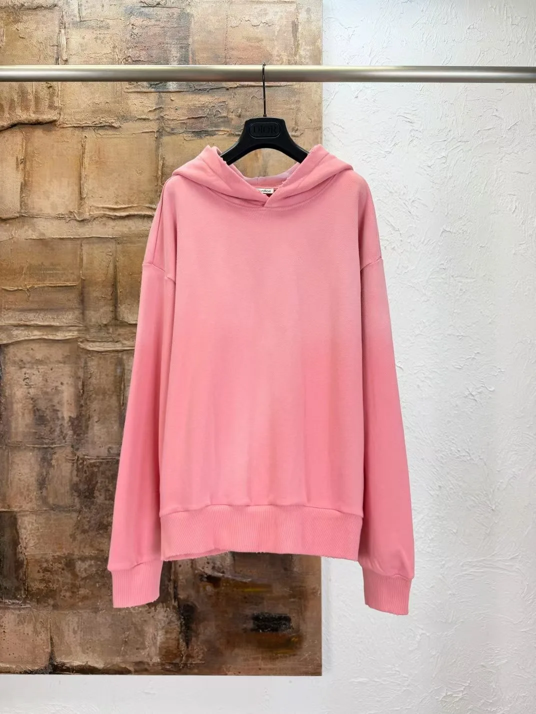 Fleece logo hoodie (Pink) — 보기 2