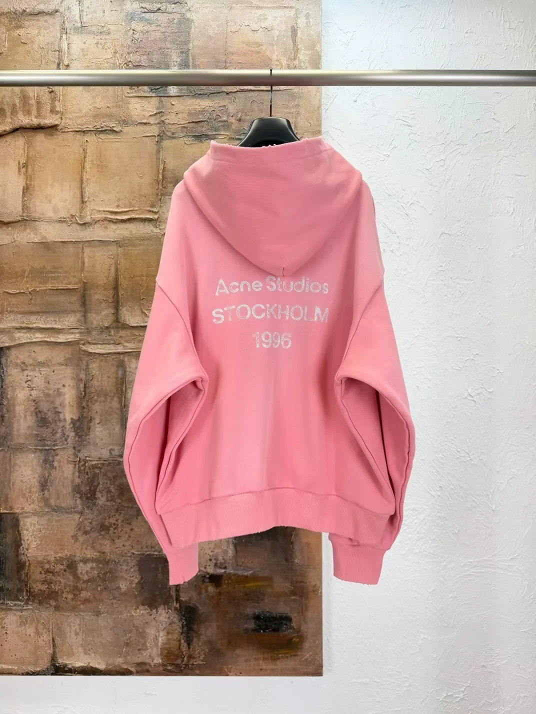 Fleece logo hoodie (Pink)
