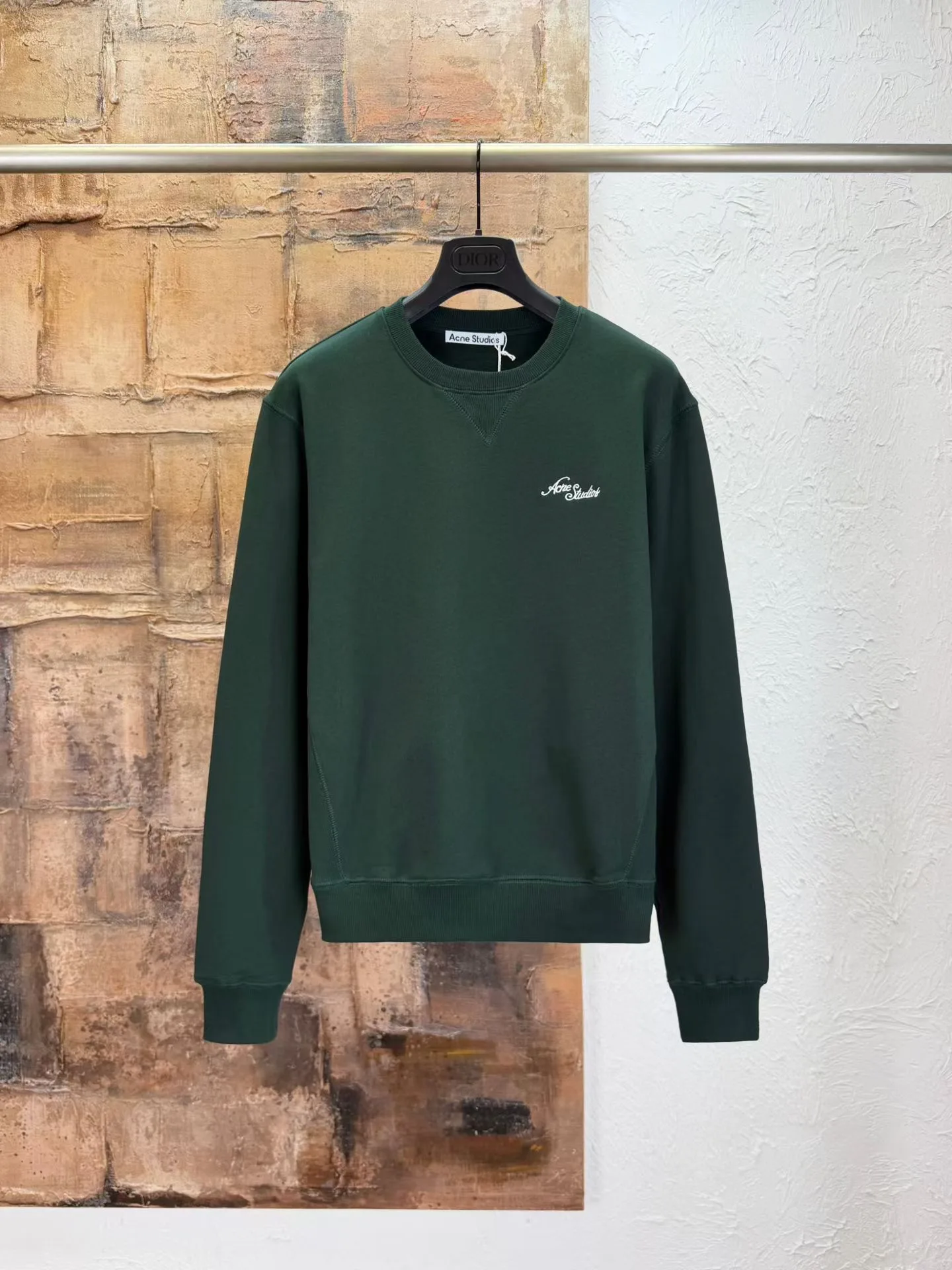 Fleece sweatshirt with logo (Dark Green)