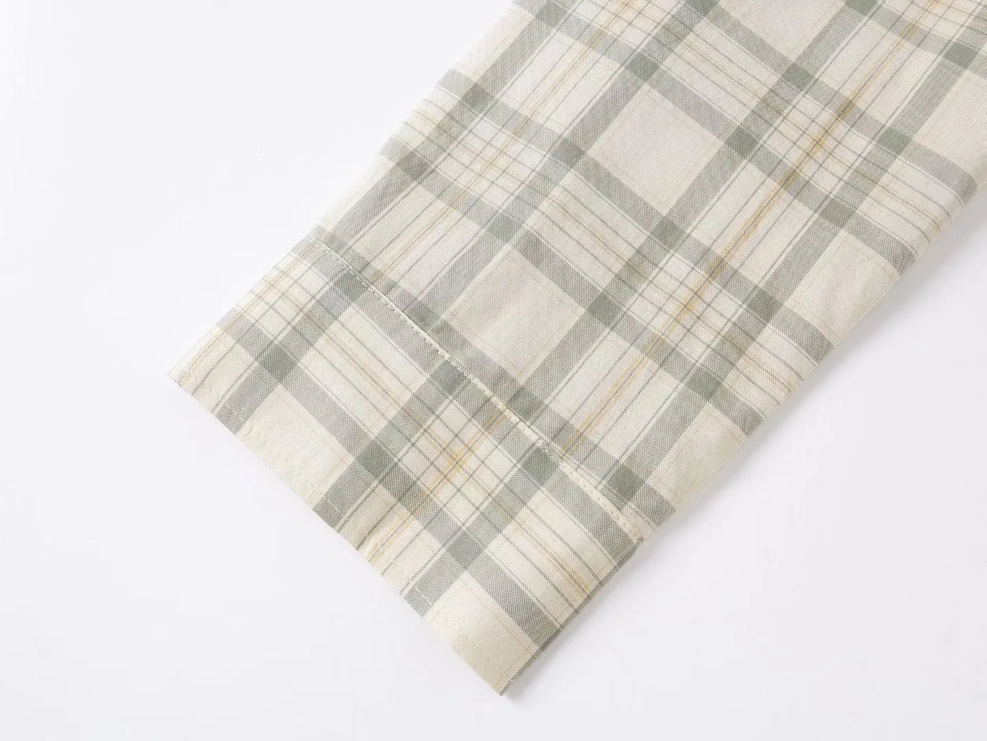 Acne Studios Hooded Check Jacket (Green/Orange) — 보기 6