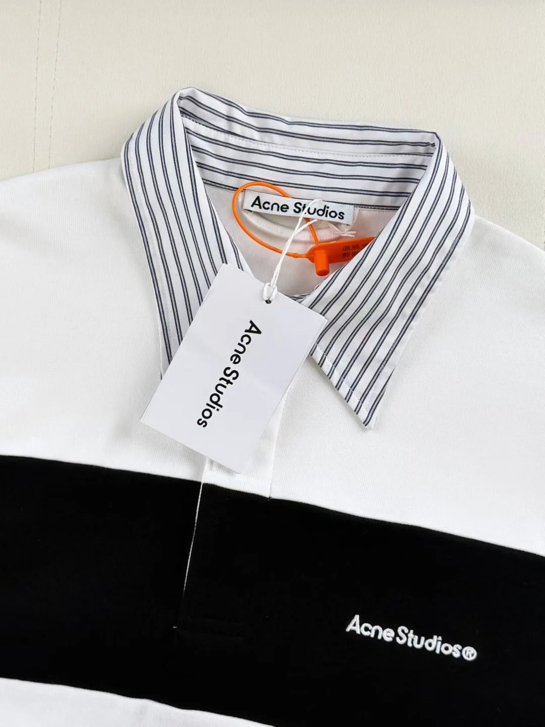 Acne Studios Logo-Embroidered Cotton-Jersey Polo Shirt — 图 2