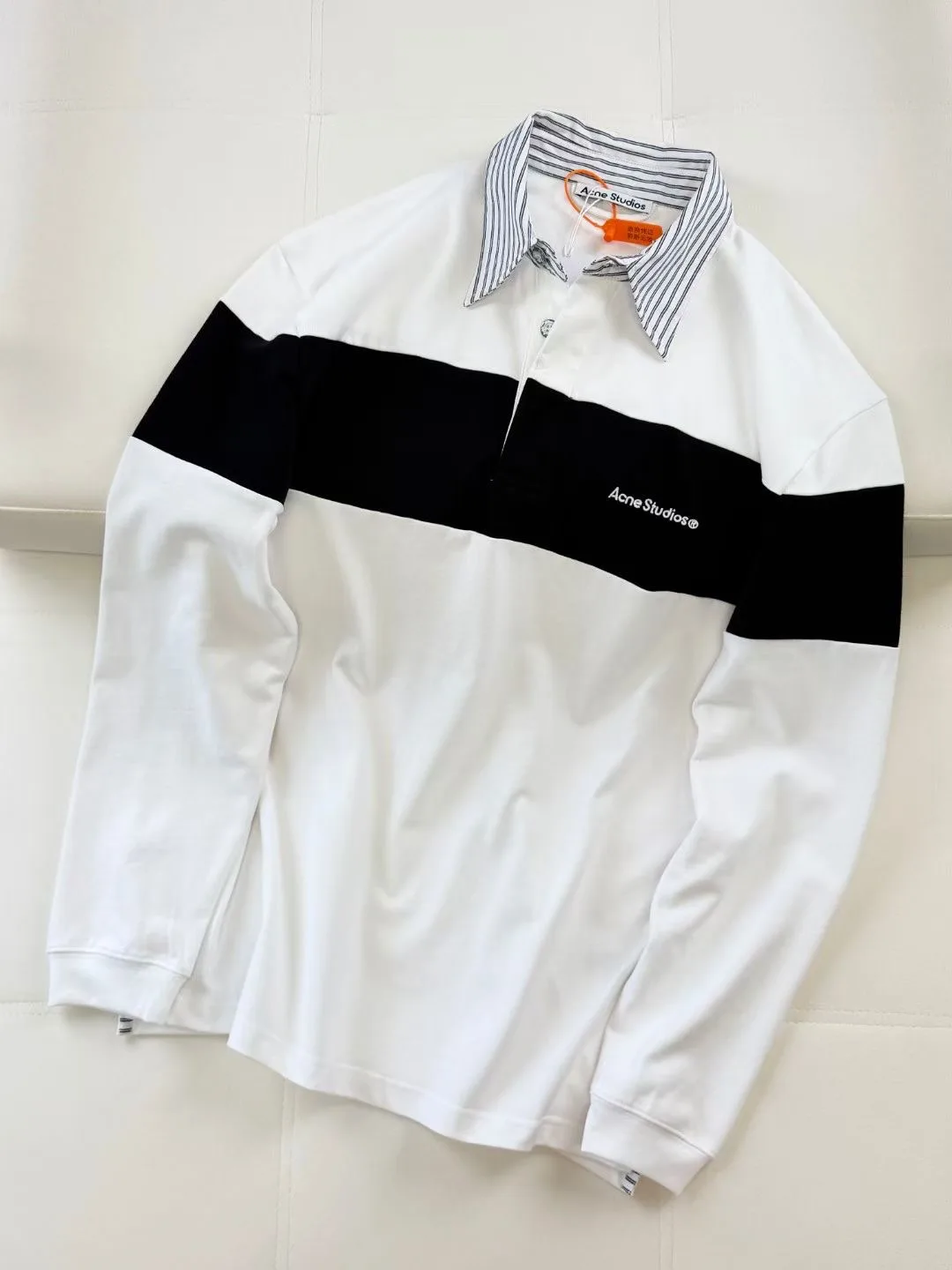 Acne Studios Logo-Embroidered Cotton-Jersey Polo Shirt — 图 8