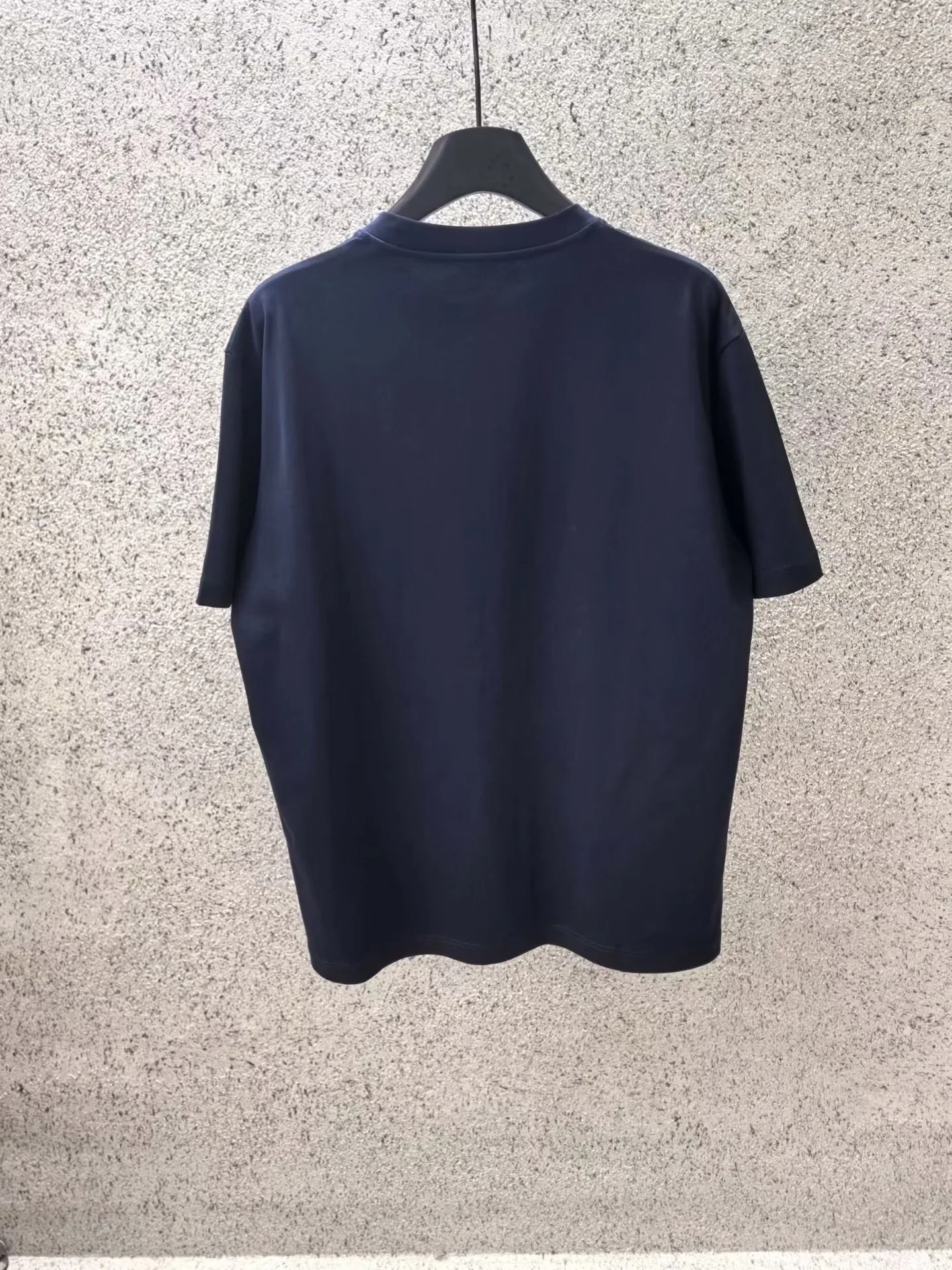Acne Studios Logo-Print T Shirt (Navy) — 보기 3