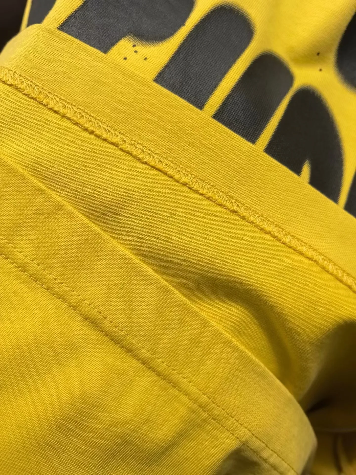 Acne Studios Spray Paint Logo T Shirt (Mustard) — 보기 4