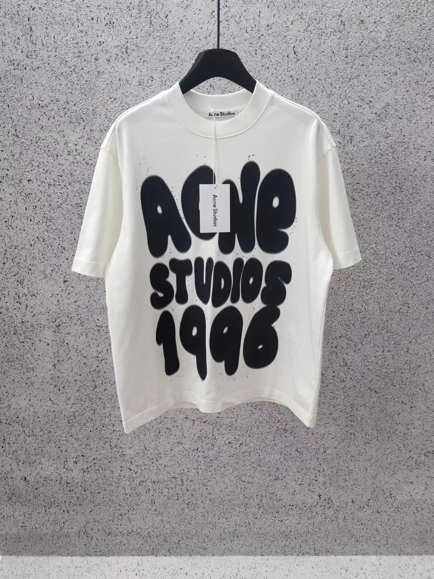 Acne Studios Spray Paint Logo T Shirt (White)