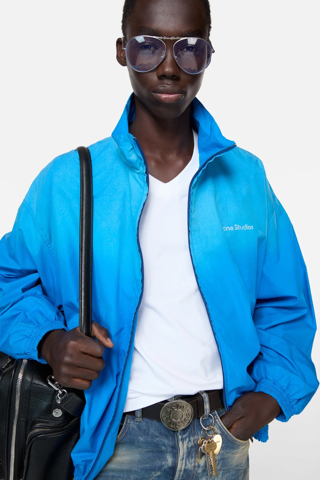 Acne Studios Washed Logo Jacket — view 4