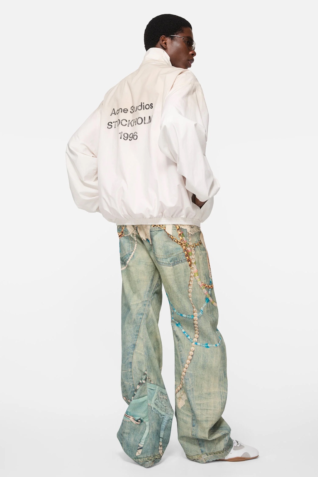 Acne Studios Washed Logo Jacket — view 7
