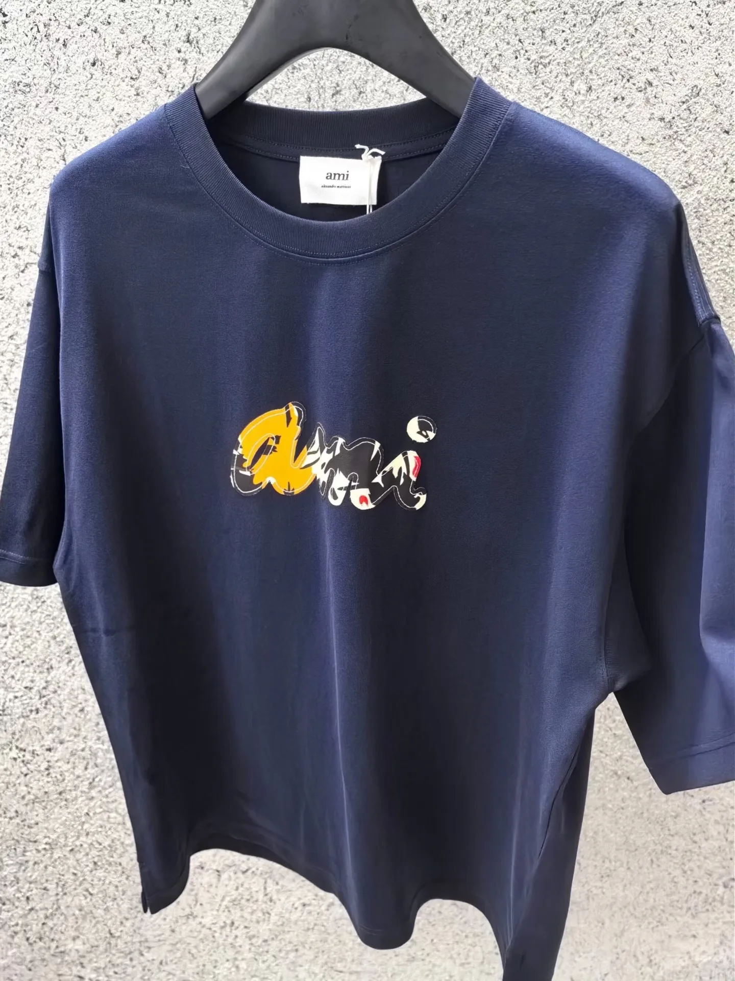 Ami Embroidered Logo (Navy) — 보기 5