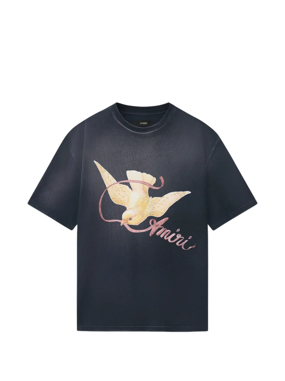 Bird-Print Oversized T-Shirt
