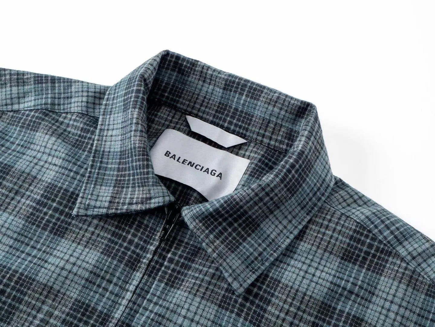 Balenciaga Checked Shirt (Blue) — ビュー 2