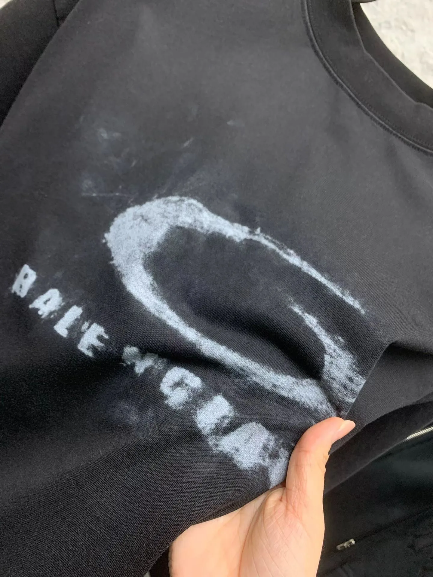 Crayon Loop T-Shirt (Black) — ビュー 3