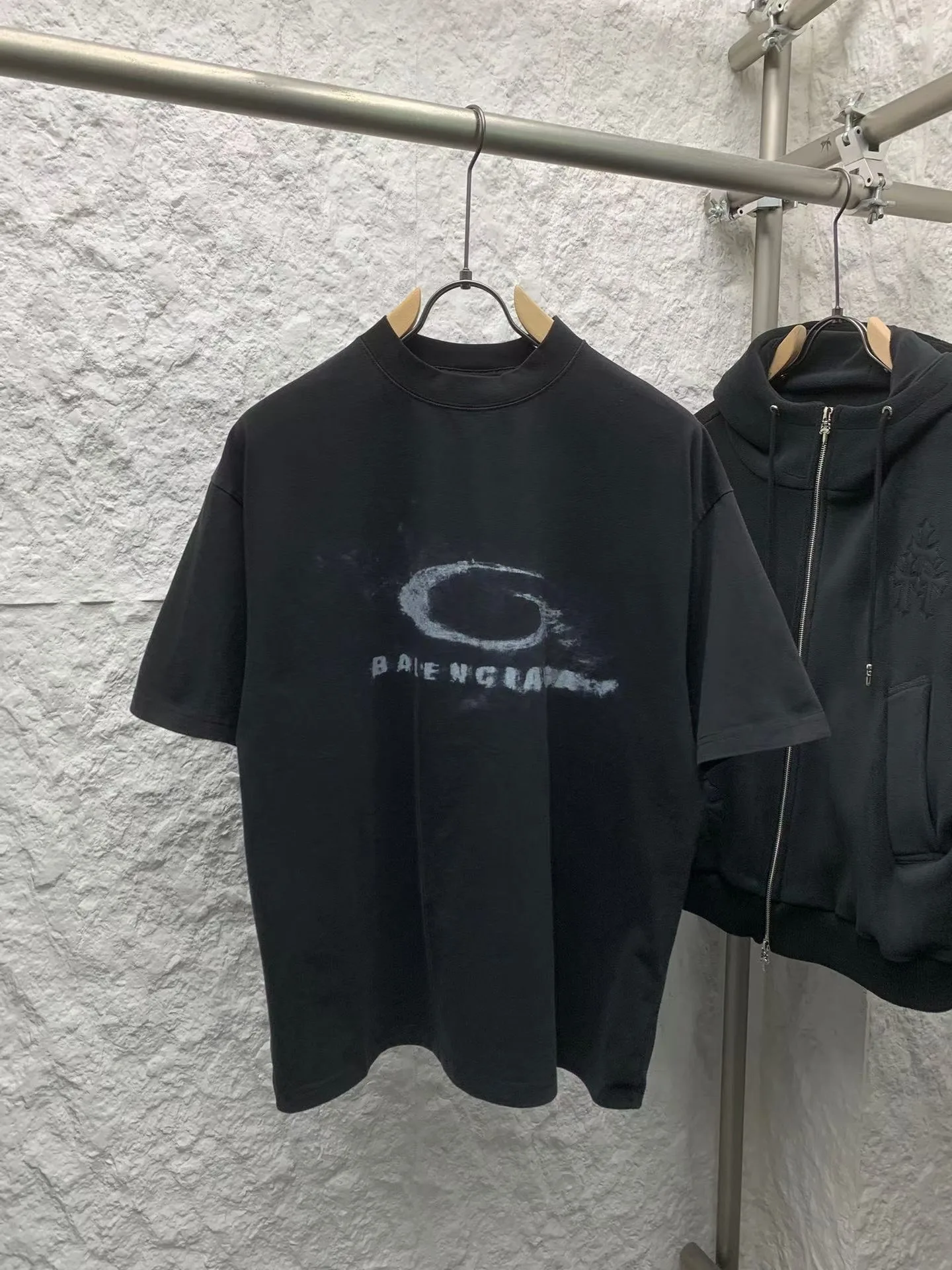 Crayon Loop T-Shirt (Black)