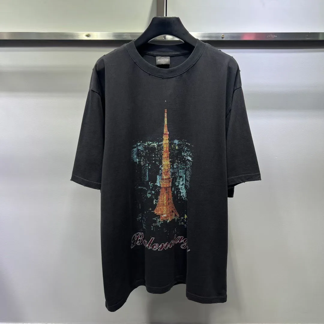 Balenciaga Ginza Tokyo Tower Tee (Black)