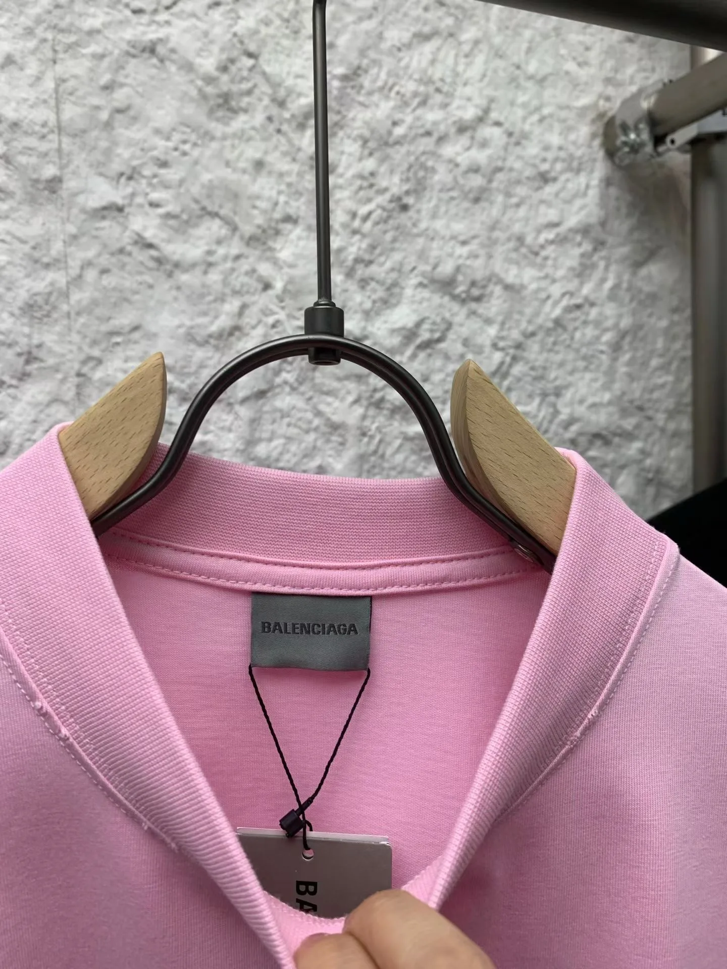 Balenciaga graphic-print t-shirt (Pink) — ビュー 2