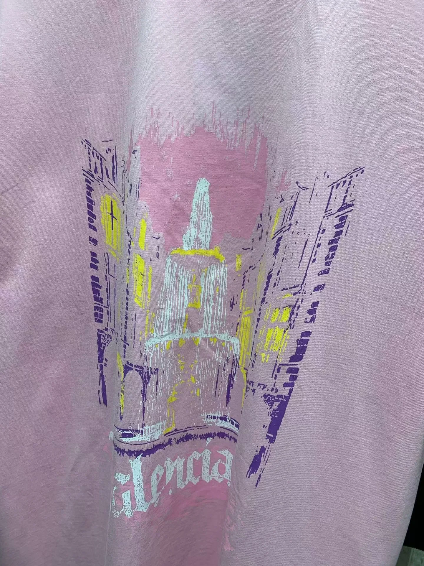 Balenciaga graphic-print t-shirt (Pink) — ビュー 5