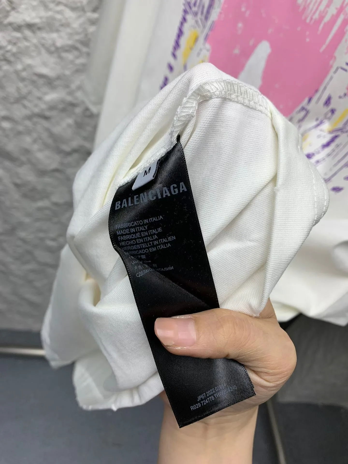 Balenciaga graphic-print t-shirt (White) — ビュー 3
