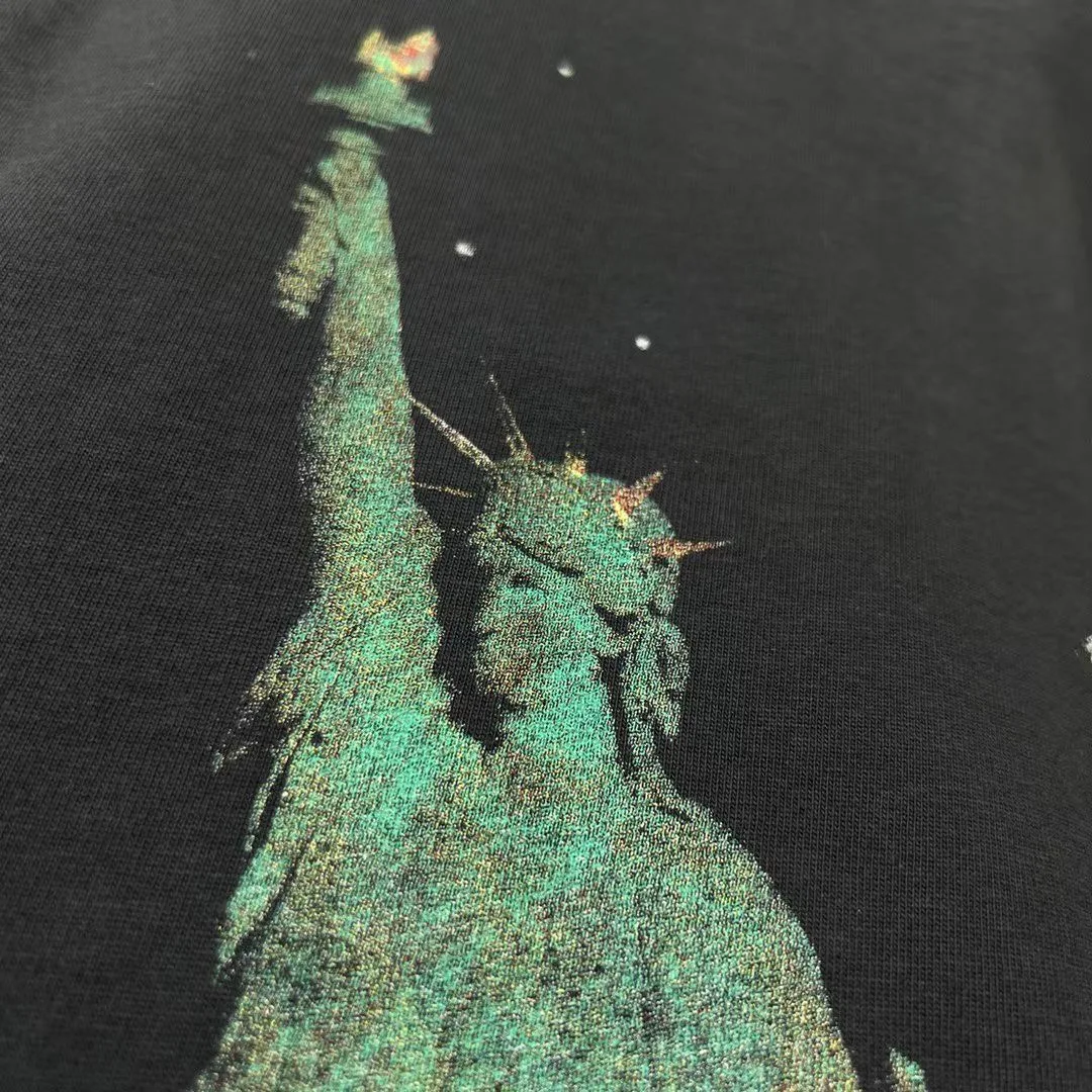 Balenciaga Paris Liberty T-Shirt (Black) — 보기 2