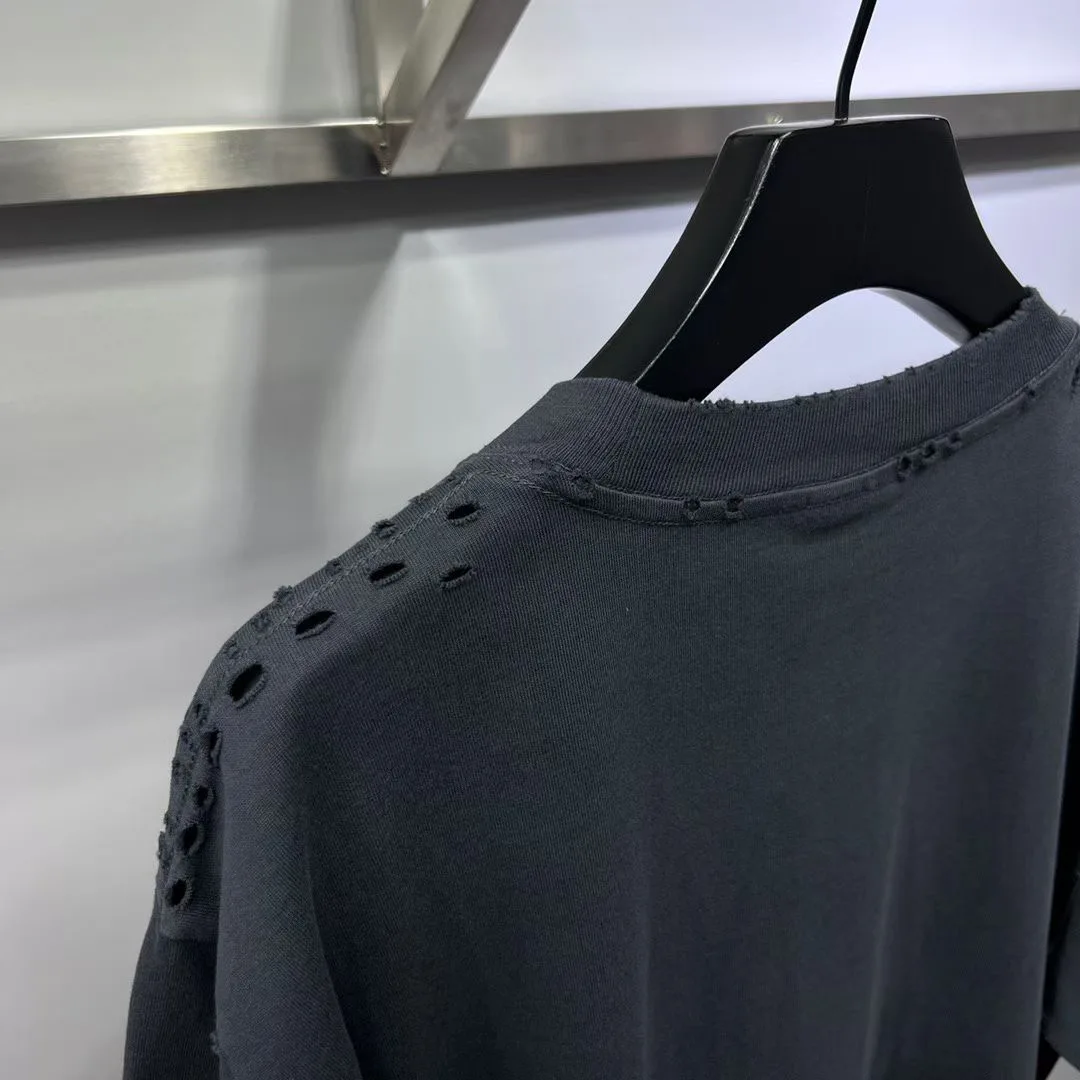 Balenciaga Paris Liberty T-Shirt (Black) — 보기 3