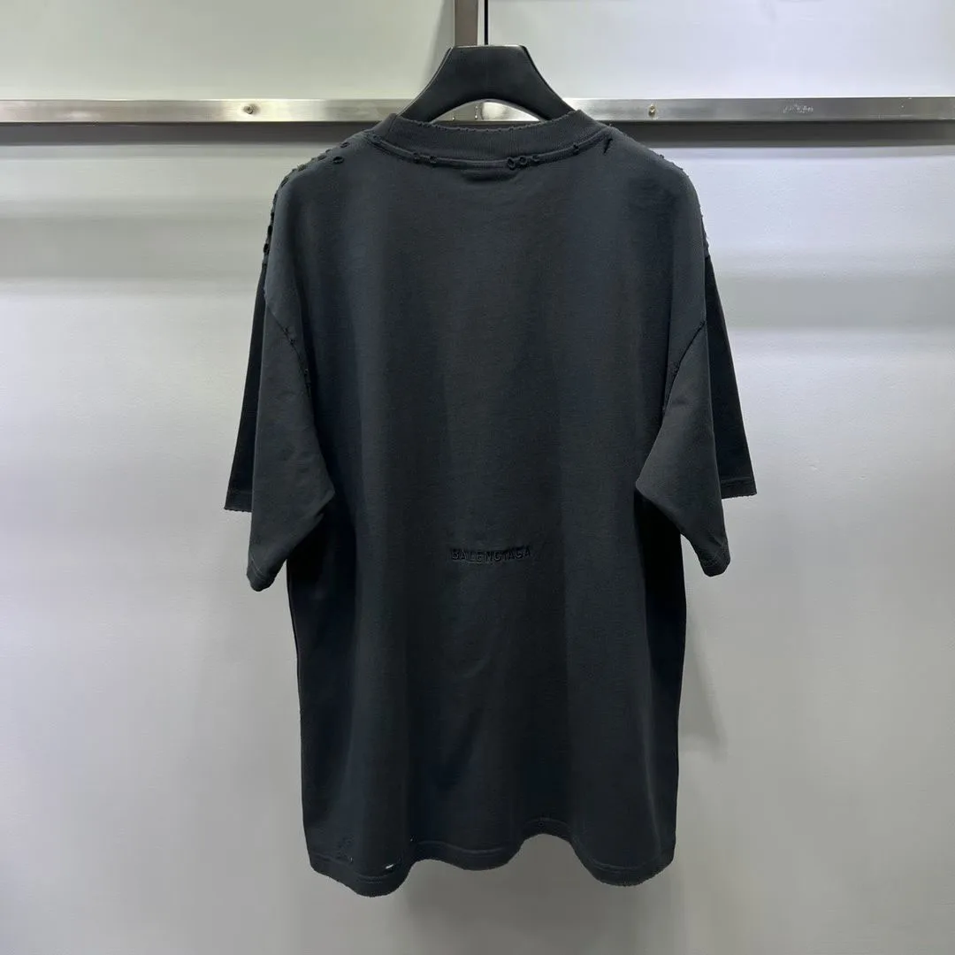 Balenciaga Paris Liberty T-Shirt (Black) — 보기 4