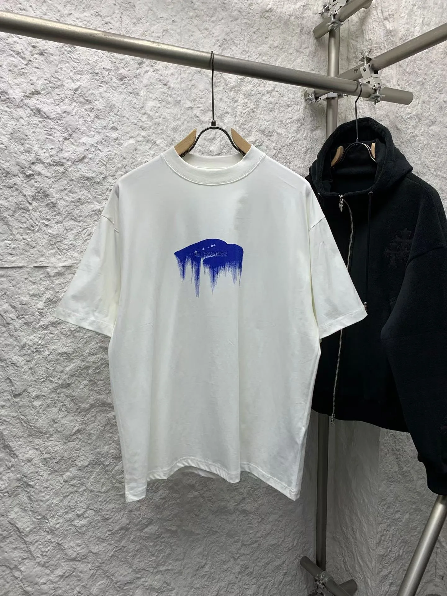 Wet Brush Oversized T-shirt in White