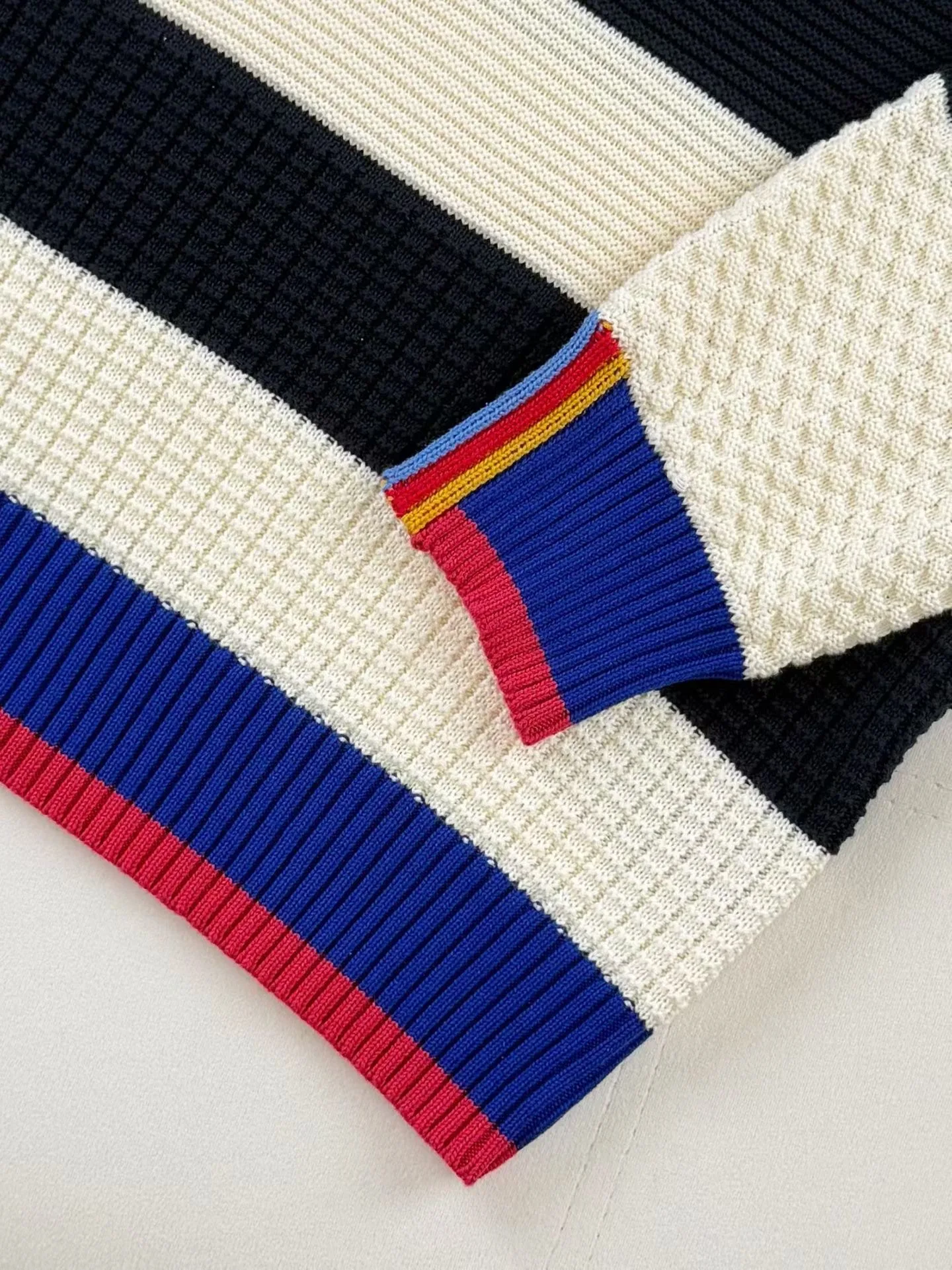 Barbour Paul Smith Loves Barbour Southwold Striped Crew Neck Jumper (Ecru) — 图 2
