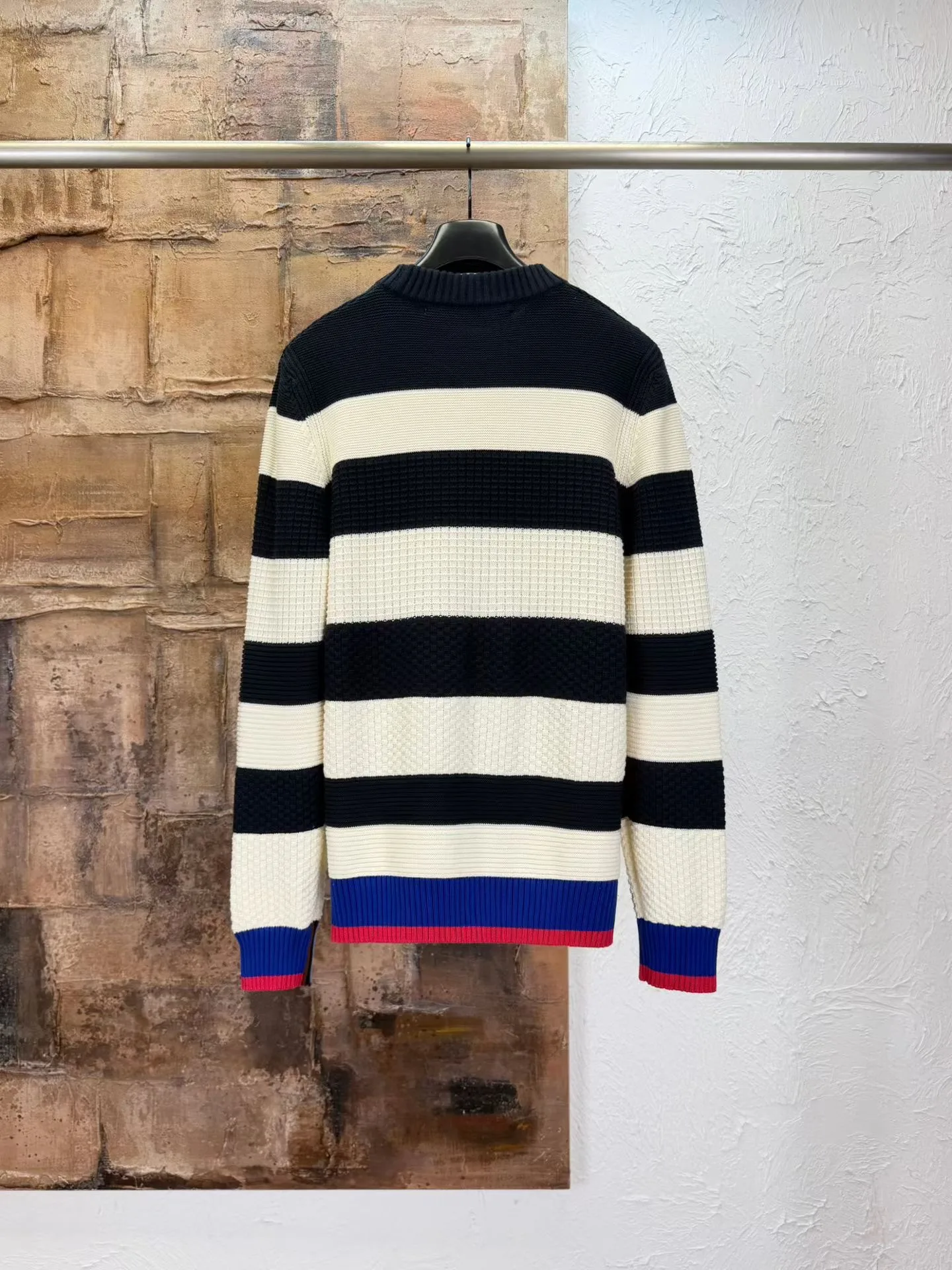 Barbour Paul Smith Loves Barbour Southwold Striped Crew Neck Jumper (Ecru) — 图 3
