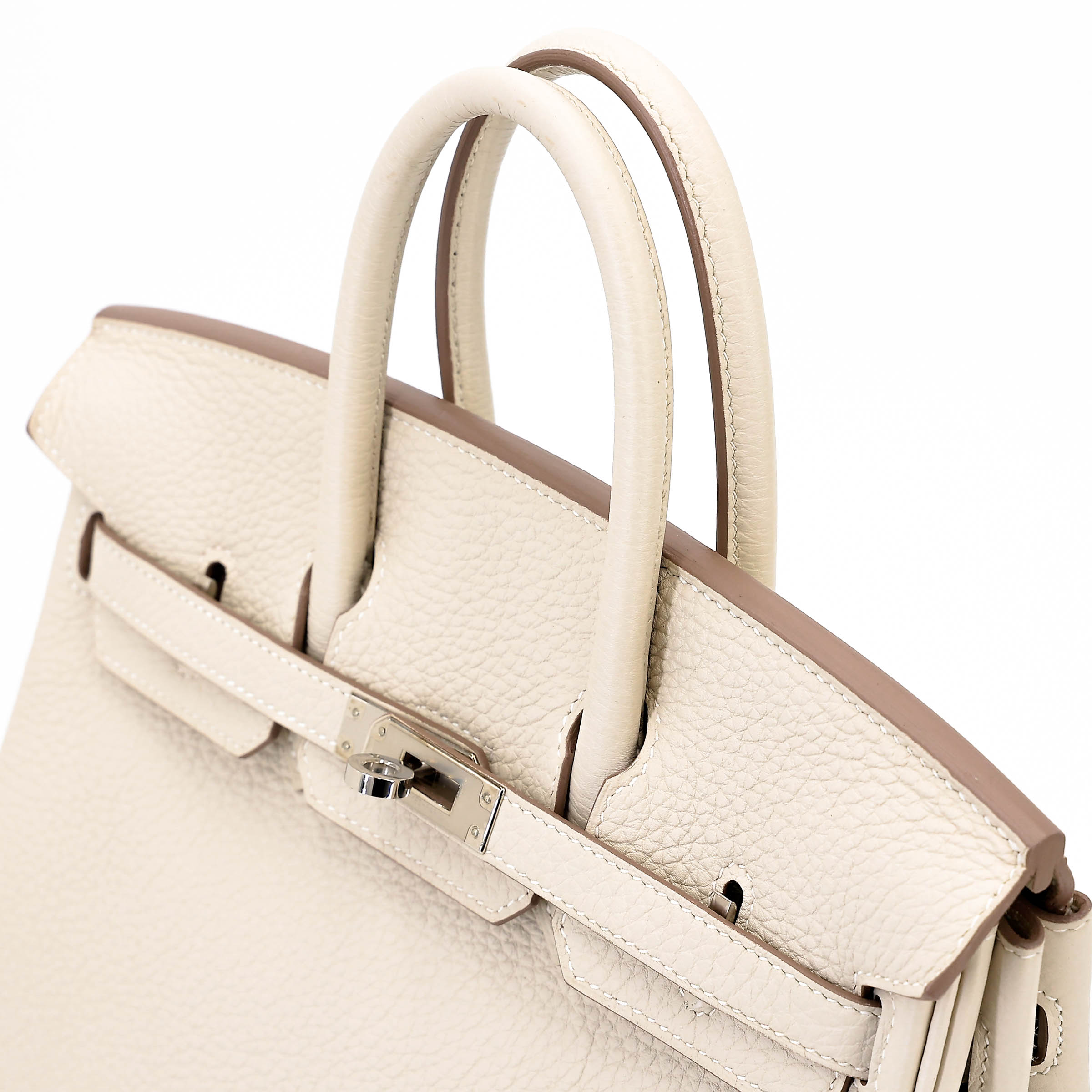 Hermès Birkin 25 Togo (Germany) Craie (10) Palladium — view 3