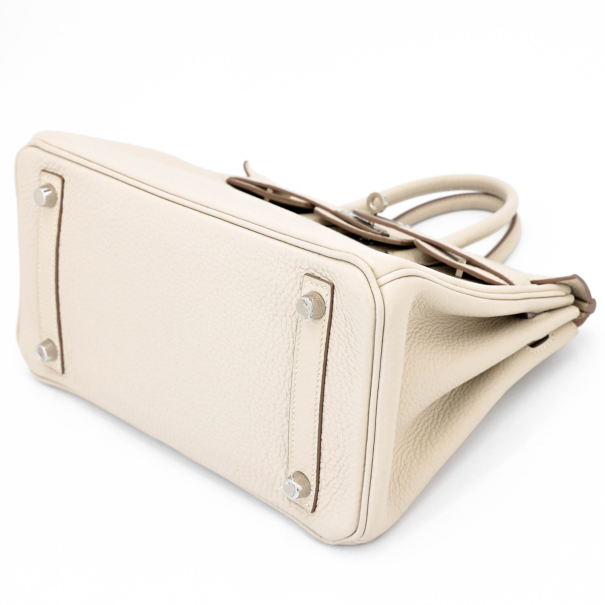 Hermès Birkin 25 Togo (Germany) Craie (10) Palladium — view 4