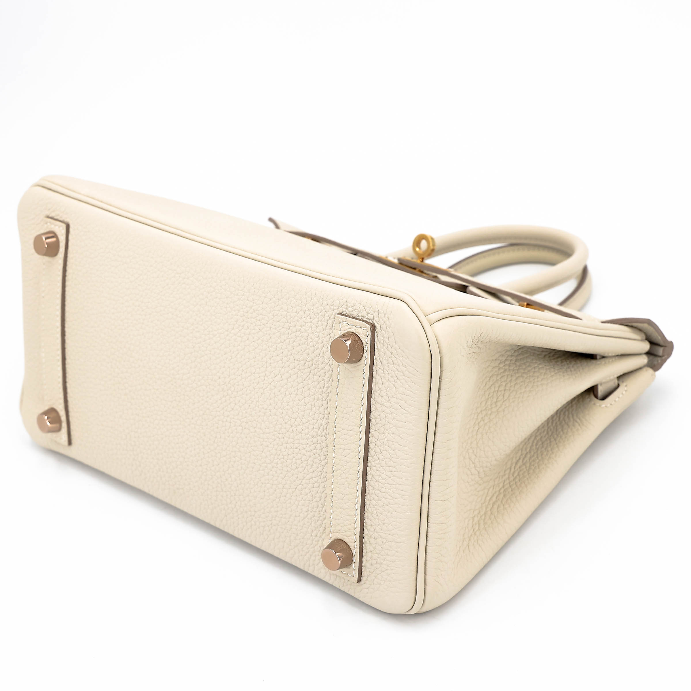 Hermès Birkin 25 Togo (Germany) Craie (10) Rose Gold — view 4